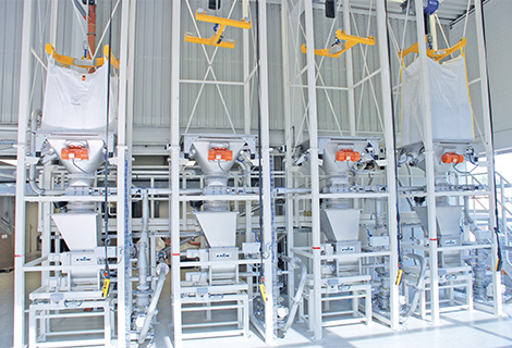 Suursäkkien tyhjennyslaitteet